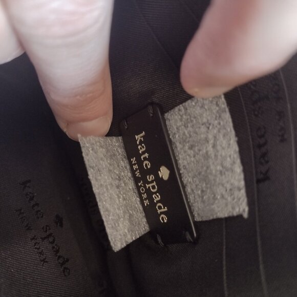 Kate Spade Black Wristlet Classic Chelsea Nylon Medium Wristlet Pouch Clutch - Picture 10 of 10